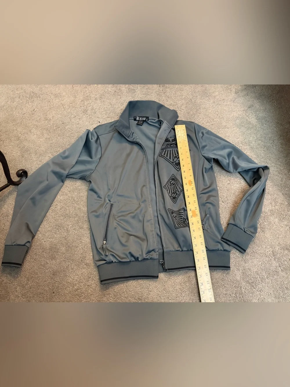 Ksino Gray Active Jacket with Subtle Texture